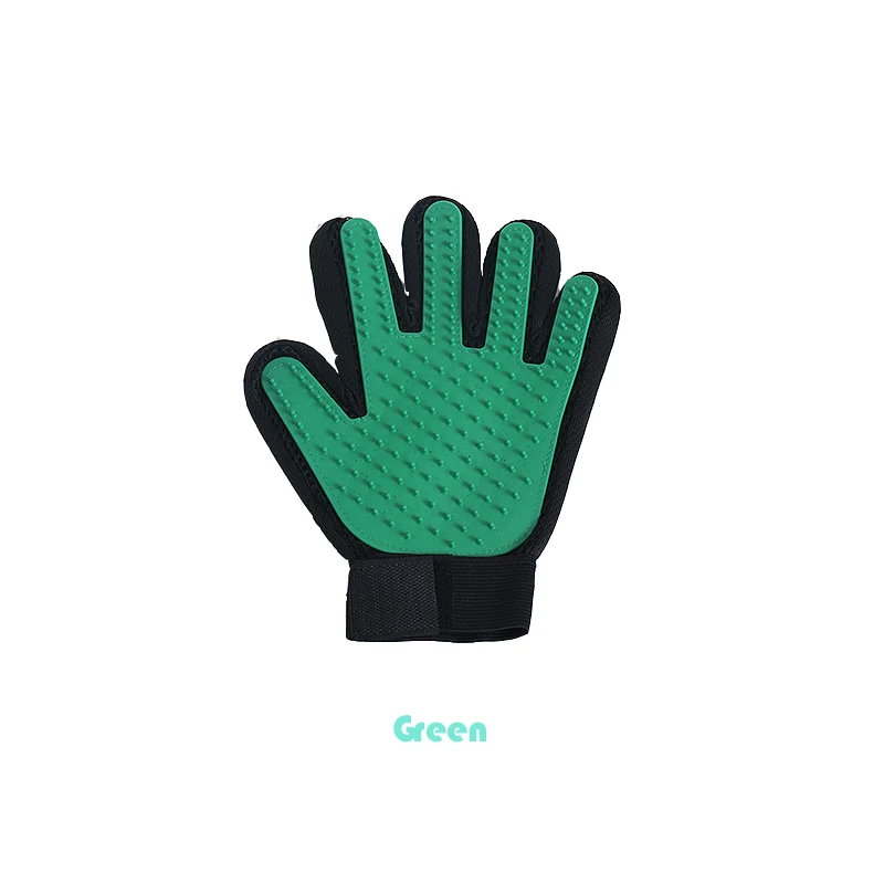 Pet Grooming Massage Gloves Soft Rubber Hair Removal Glove For Cats Kittens Cleaning Combs Dog Grooming Brush Tools