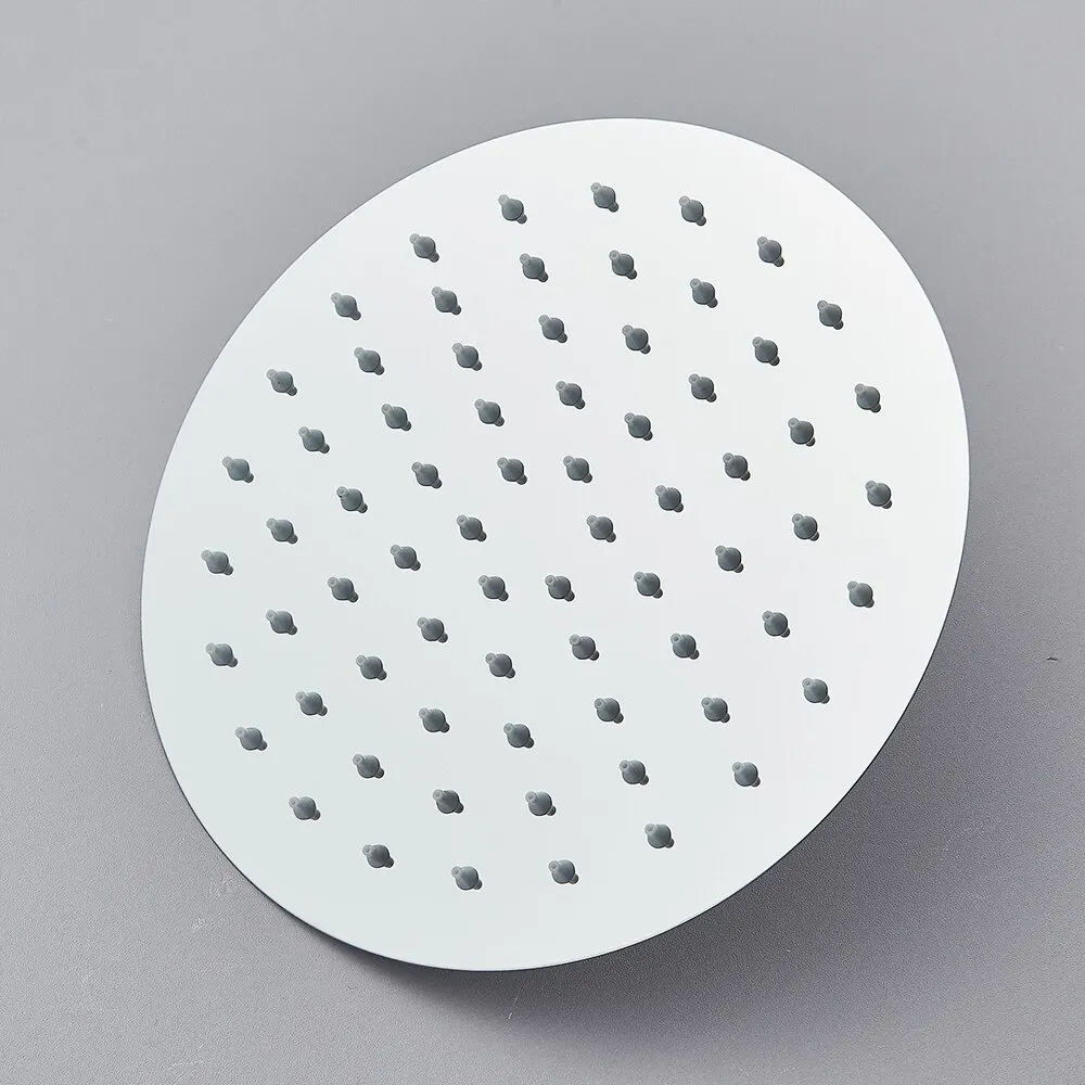 ChromeRainShowerHeadRoundHighQuality81012InchStainlessSteel