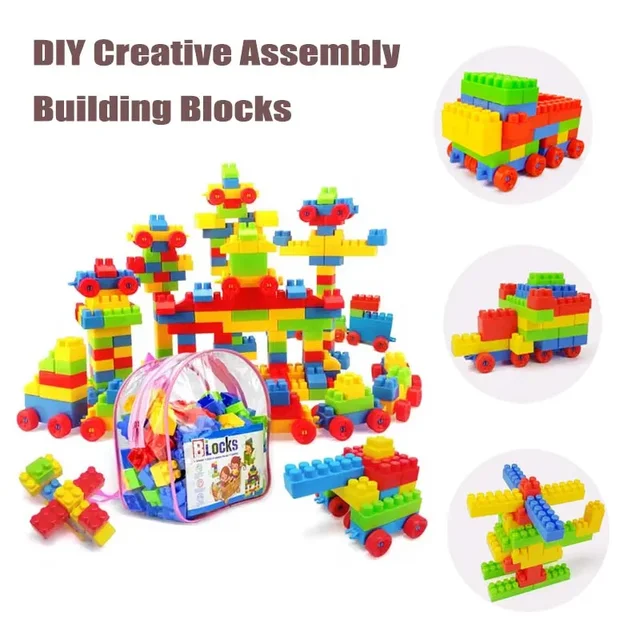 130 Pieces Of Large Particle Building Block Assembled For Early Childhood Education Toy And Children's Puzzle Toy Christmas Gift 1