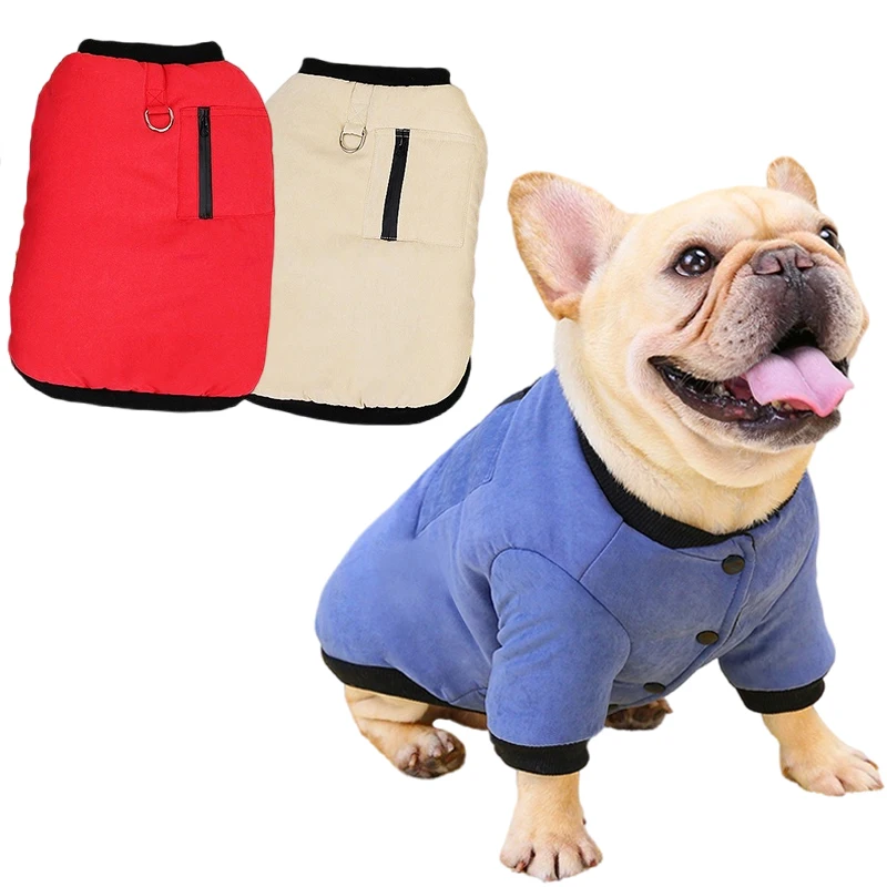 

Winter Pet Clothes for Small Dogs Jacket Puppy Warm Coat French Bulldog Chihuahua Pug Costume Poodle Shih Tzu Appraels Clothing
