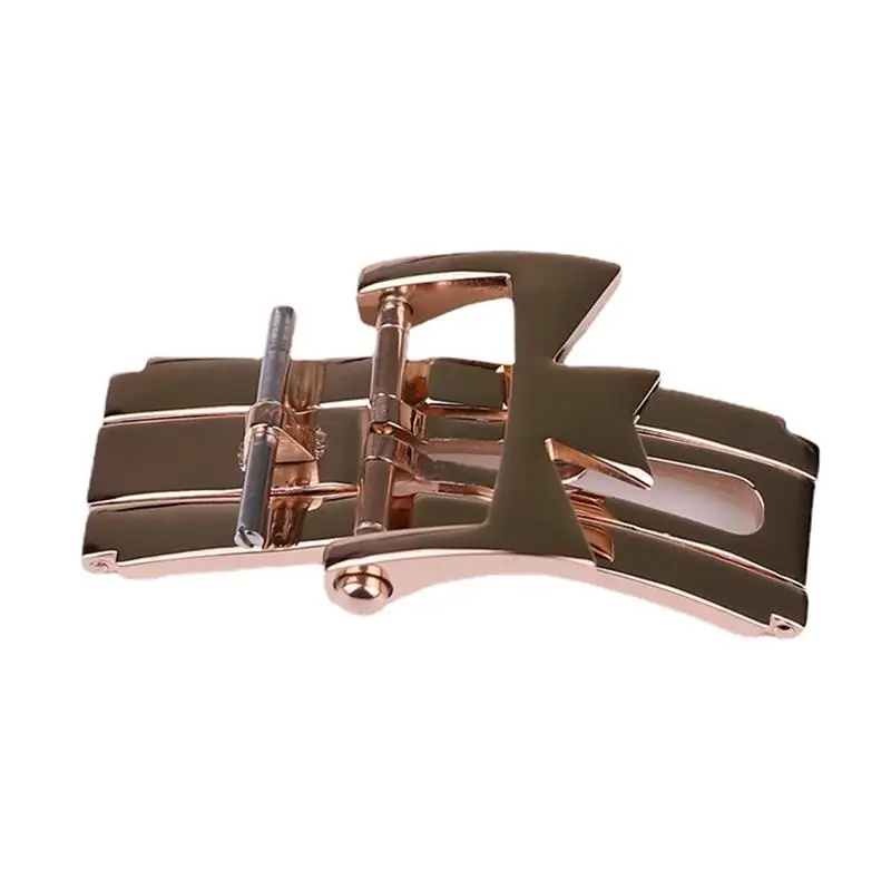 SCHIK For Vacheron Constantin Watch Accessories Leather Strap Buckle 316L Stainless Steel Folding Double Press Butterfly Buckle