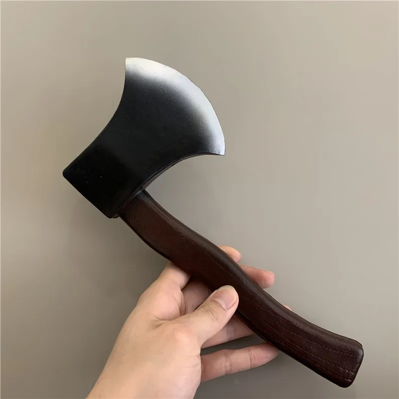 1:1 Cosplay Fire Axe Stage Prop Weapon Role Playing Cos Axe PU Weapon Model Kids Toy Puzzle Education 30cm 5