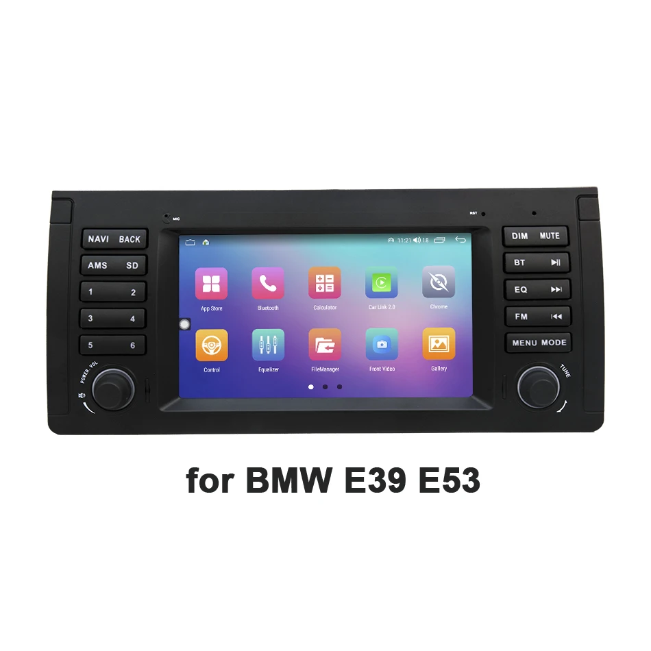 

for BMW E39 1995 2003 M5 Built-in Car Play DSP AA 4G spin button GPS DVR 7" E39 Android Car Radio Multimedia Player Stereo
