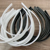5pcs/lot 8mm/10mm Wide White Black Teeth Hairbands Girls Plastic Headbands Lady Jewelry Findings Diy Tools Hair Accessories