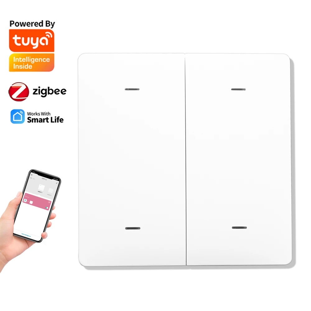 Tuya ZigBee APP 3.0 Smart Wireless Scene Switch 1/2/3/4-Gang Automation Push Button with Remote Smart Home Automation Scenario