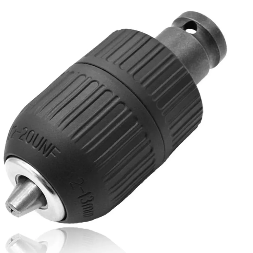 Drill Chuck Drill Chuck With 1/2inch Chuck Socket Square Female Adapter 1/2-20UNF Quick Grip Keyless 2mm~13mm(0.08"~0.51") Clamp Range