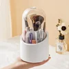 Multifunction 360° Rotating Pen Holder Pencil Makeup Brush Bucket Dust-proof Cosmetic Storage Box Compartment  Makeup Organizer 1