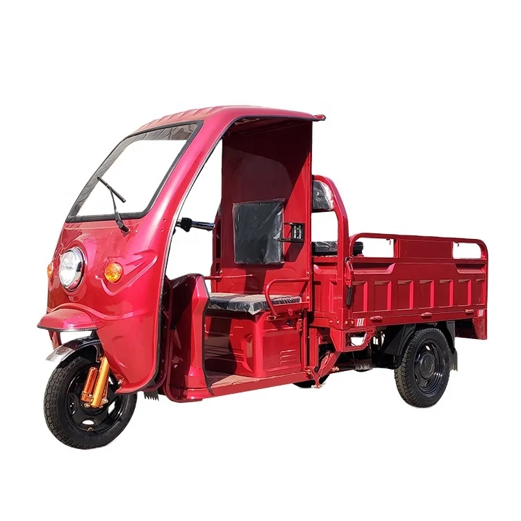 

New Type Electric Cargo Tricycle 60V1000W Disc Brakes Electric Tricycles Popular in Turkey