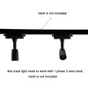1/5/10/20pcs Lot Adjustable Mini E27 track light,Black White 1 Phase 2 Wire Simple Bulb Changeable E26 Plastic Rail Lighting 6