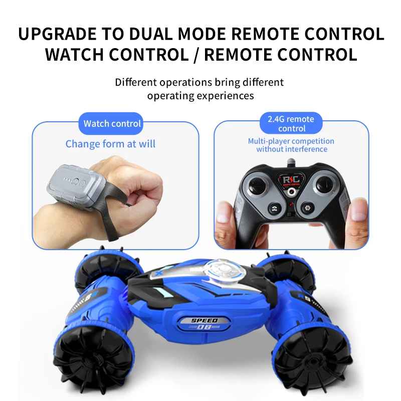 JJRC RC Car Amphibious Stunt Off Road Climbing 1:16 Water Land 4WD Remote Control Racing Car All Terrain Waterproof Toy For Kids