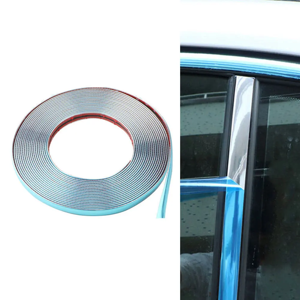 Auto Innen Dekoration Zierleisten Streifen,MoreChioce 5m Auto Chrom  Zierleisten Trim Innenverkleidungsleiste Klebeband Auto Styling Strip  Zierleiste