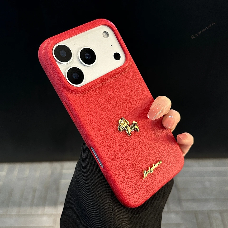 Luxury Leather Shockproof Phone Case - Silicone Protector Cover