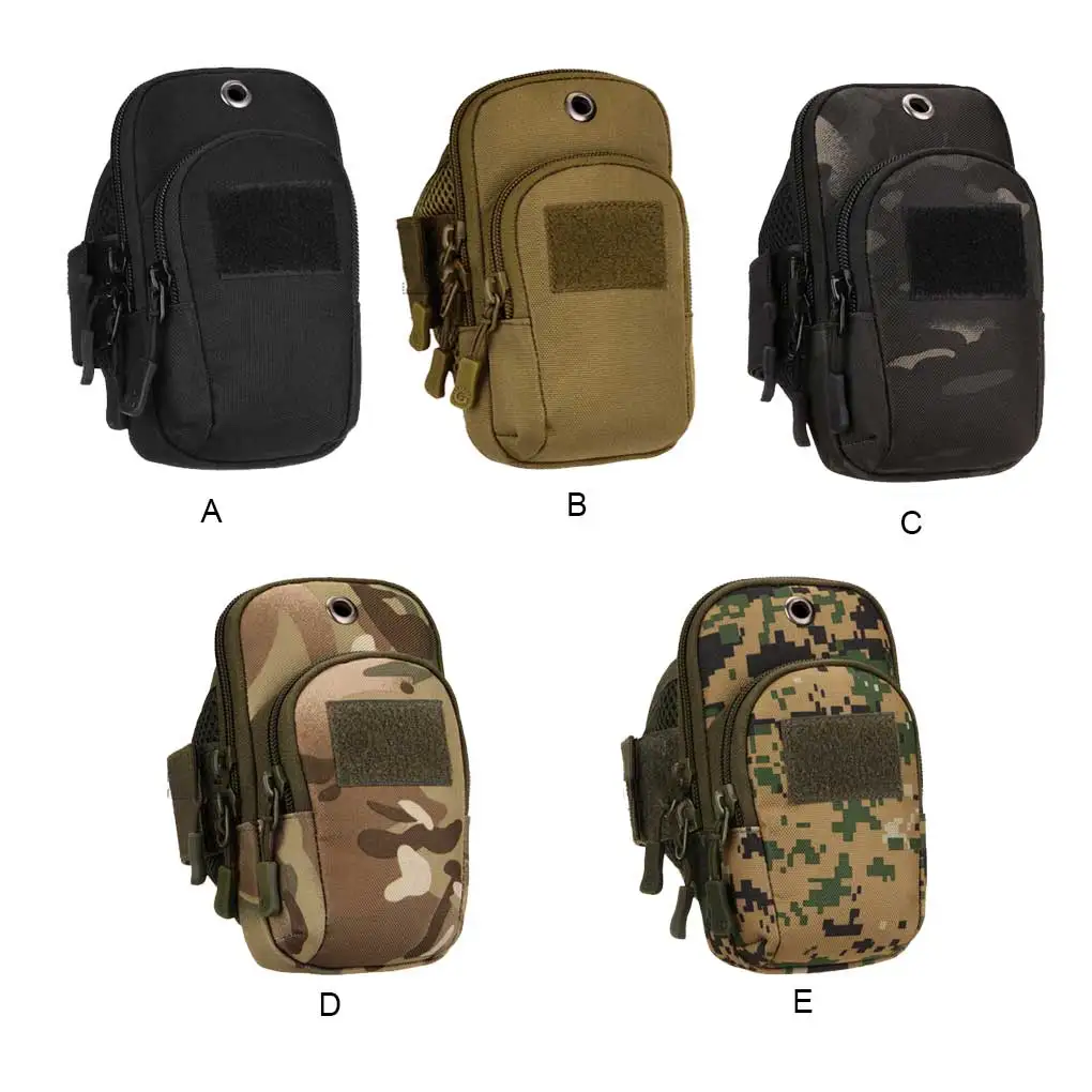 

Повязка на руку для телефона для бега уличная Боковая Сумка Водонепроницаемый Регулируемый ремень Мягкая Компактная сумка коричневый Камуфляжный