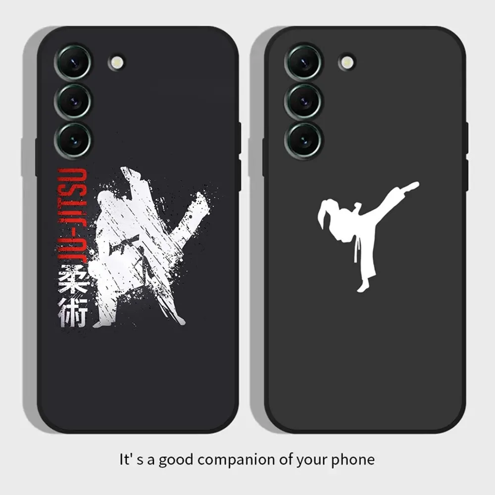 Jujitsu Judo Phone Case For Samsungs23,S22,S21,S20 Ultra Pro S10,S30Plus,20 Ultra Black Cover
