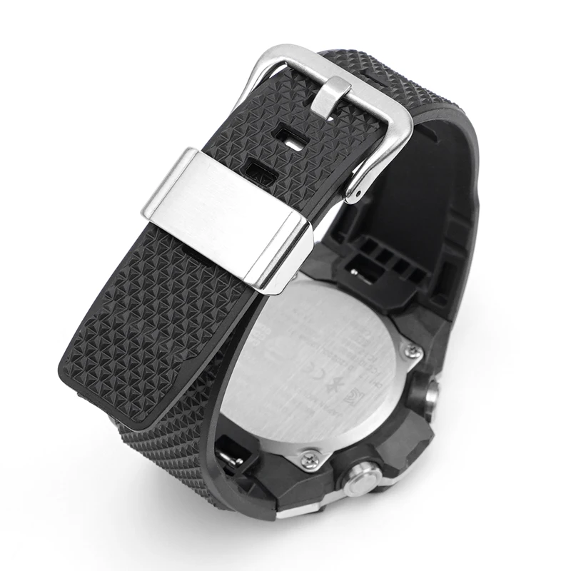 Waterproof Sports Silicone Rubber Watchband - Men's Strap