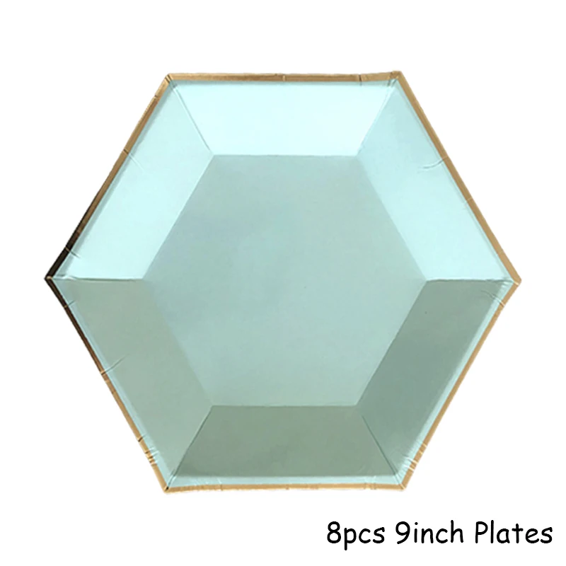 8pcs 9inch Hexagon