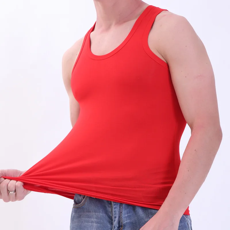Men's Sleeveless Slim Fit Vest Gym Casual Tank Tops Bodybuilding Fitness Summer High Quality Undershirt Muscle Singlet Clothing