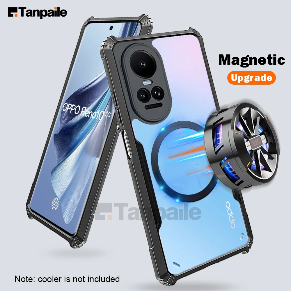 

Ultra Thin Magnetic Case For Oppo Reno 10 Pro+ Plus Global Shockproof Magsafe Bumper Phone Cover