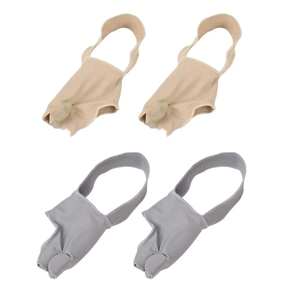 

2 Pairs Thumb Brace Split Toe Foot Protector Toes Socks Straightener Wristband Sleeve Cushion Cover