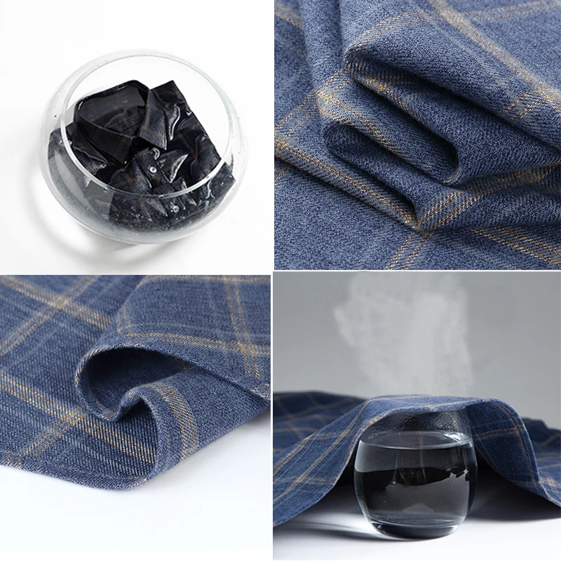 Pure cotton men's bamboo fiber plaid shirt long-sleeved classic versatile soft breathable casual fashion business men's wear