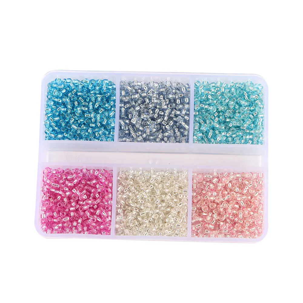 2mm Mix Type Glass Beads Spacer Bead For DIY  Garment Sewing Material  Women Jewelry Necklace Making  F0708