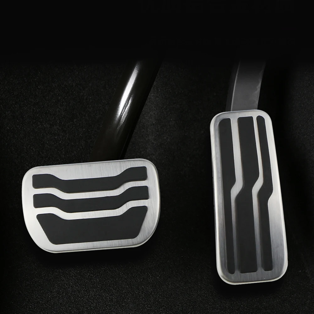 Ford Fusion Mondeo-for Lincoln MKZ 2015-Pedals Stainless Steel Car Brake Gas Pedal Cover No Drill Pads Parts car pedals,stainless steel pedal cover