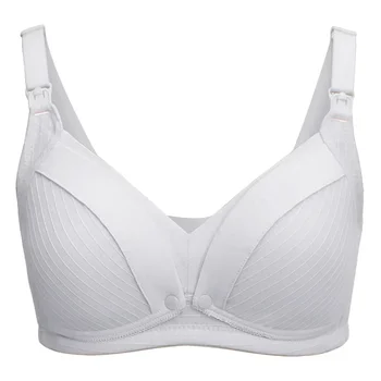 Maternity Nursing Bra Pregnant Women Mother Mama Open Breast Bra Cotton Wire Free Sleep Underwear Lactating Nursing Bralette 2
