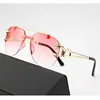 Gradient Punk Sunglasses UV400 Frameless Eyewear Vintage Sun Glasses for Women Men