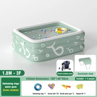 Toboggan gonflable géant 1,5/1,8/2/2,6 m pour piscine, épaissi avec pare-soleil, jouet aquatique familial pour enfants, jeu de jardin extérieur 6