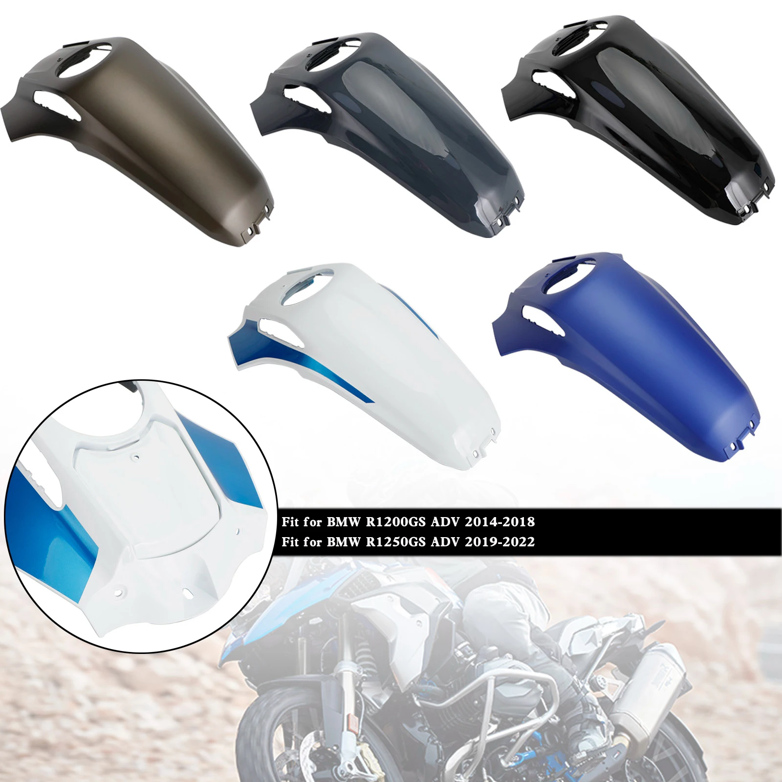 

Areyourshop Gas Tank Cover Guard Fairing Protector for BMW R1200GS ADV R1250GS 2014 2015 2016 2017 2018 2019 2020 2021 2022