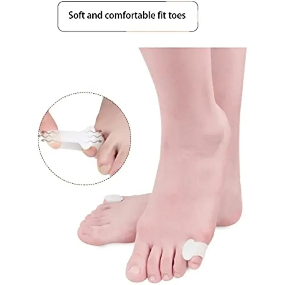 2pcs Silicone Toe Separator Finger Feet Care Protector Gel Toe Orthopedic Bunion Hallux Valgus Corrector Pedicure Spacer Yoga 5