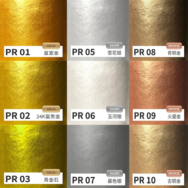 300/800g Super Bright Glitter Gold/Silver Paint Water Based Gold Paint for  Wood,Gold statue,Furniture - AliExpress