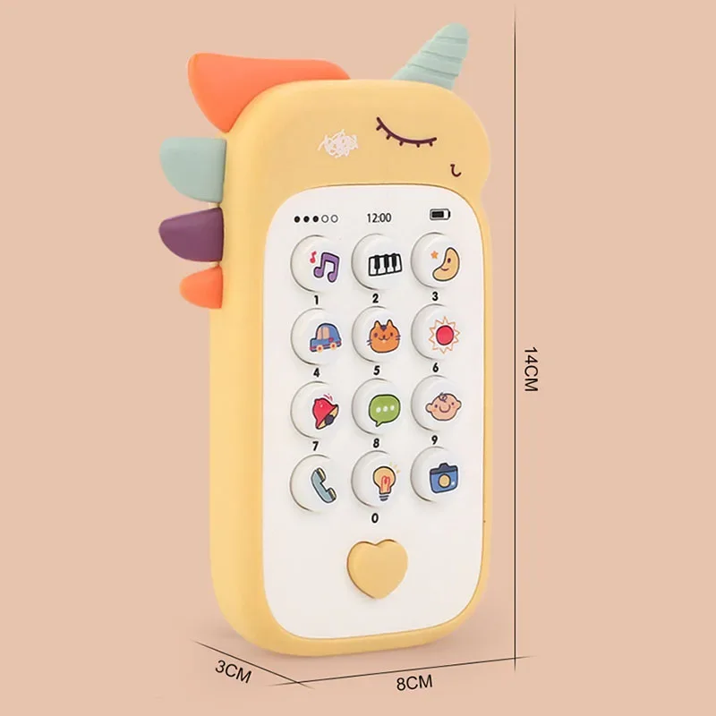Baby Phone Toys Cute Telephone Teether Musical Voice Toy Early Educational Learning Machine Electronic Children Cellphone Gifts 6