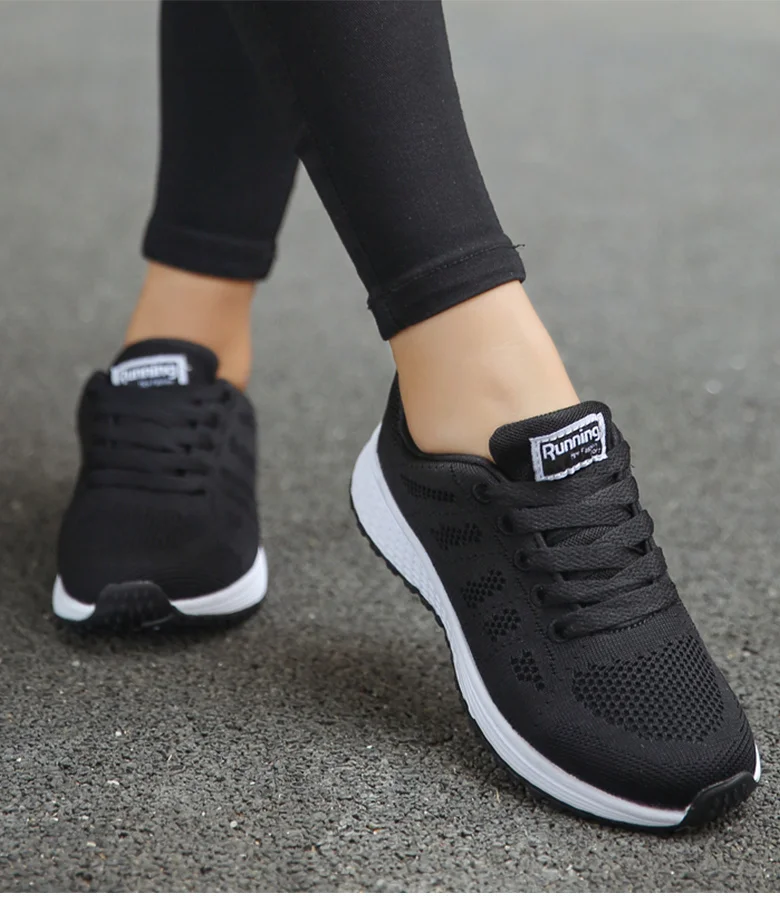 Women Sports Shoes 2023 Trends Sneakers Women Light Sport Sneaker Breathable Casual Shoes For Women White Tennis Female Footwear