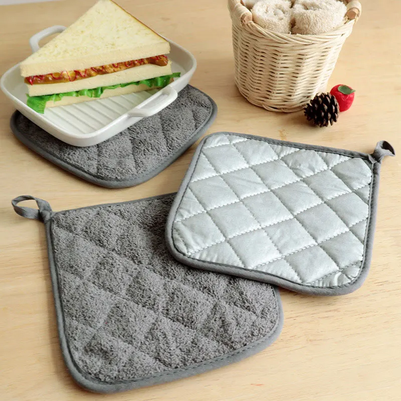 Cotton Pot Holders Heat Resistant Towel Non-slip Mat Holder Hot Pads Table Placemat Accessories Kitchen Baking