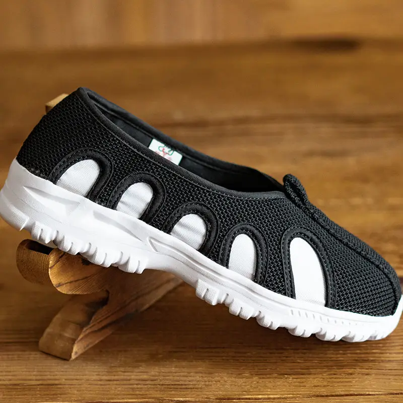summer new casual comfortable hemp shoes men taoist priest martial art sneaker adult team performance match antiskid flat shoes