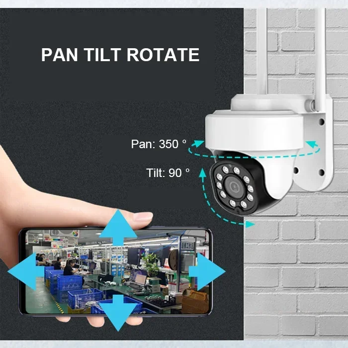 5MP 자동 추적 인체 감지 8채널 WIFI NVR 홈 보안 키트 3MP 무선 PTZ 돔 카메라 시스템 컬러 야간 투시경