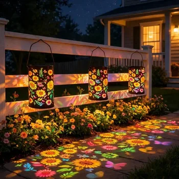 Solar Sunflower Shadow Lantern 2
