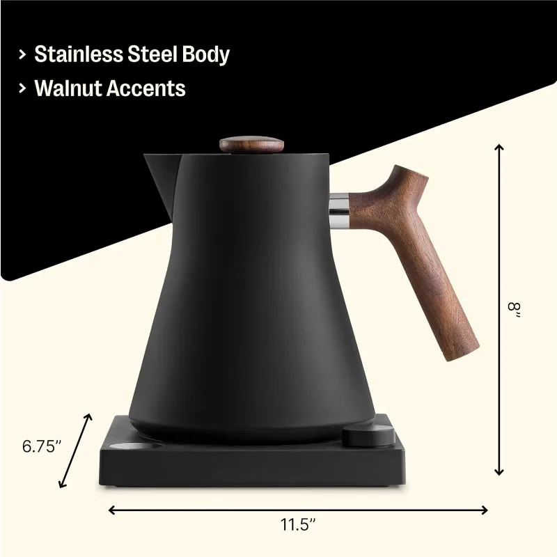 Fellow Corvo EKG Electric Tea Kettle - Electric Pour Over Coffee and Tea Pot-Quick Heating Electric Kettles-Temperature Control 4