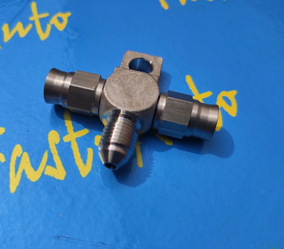 

Тройной тормозной фитинг из нержавеющей стали AN3 3an an-3 ptfe, 1 штекер, 2 гнезда, переходник для шланга