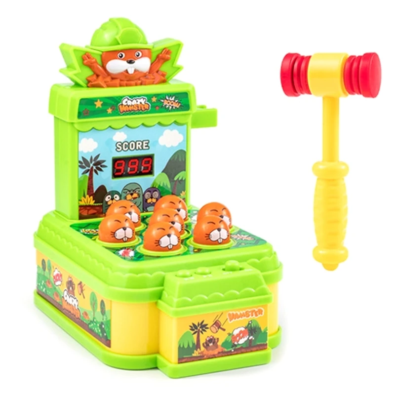 

Игрушка Baby Whack the Mole, мини-аркадный игровой автомат с монетоприемником и одним молотком, интерактивная обучающая игрушка