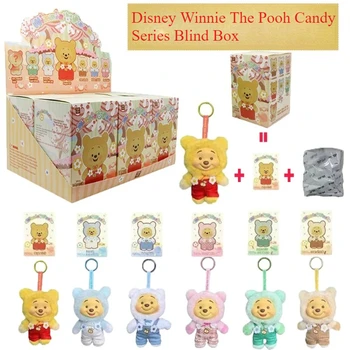 HOT Miniso Disney Winnie The Pooh Candy Series Blind Box Cute Vinyl Face Pendant Pupu Bear Doll Fashion Trend Toy Christma Gift