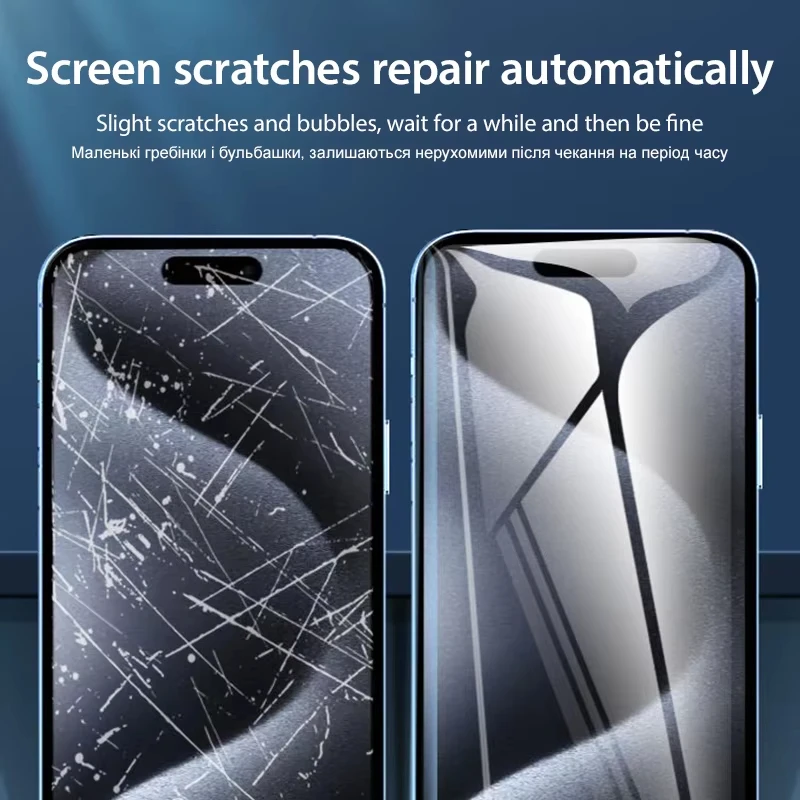[3-Pack] Premium Soft Hydrogel Screen Protector - Ultra-Thin Silicone TPU Shield