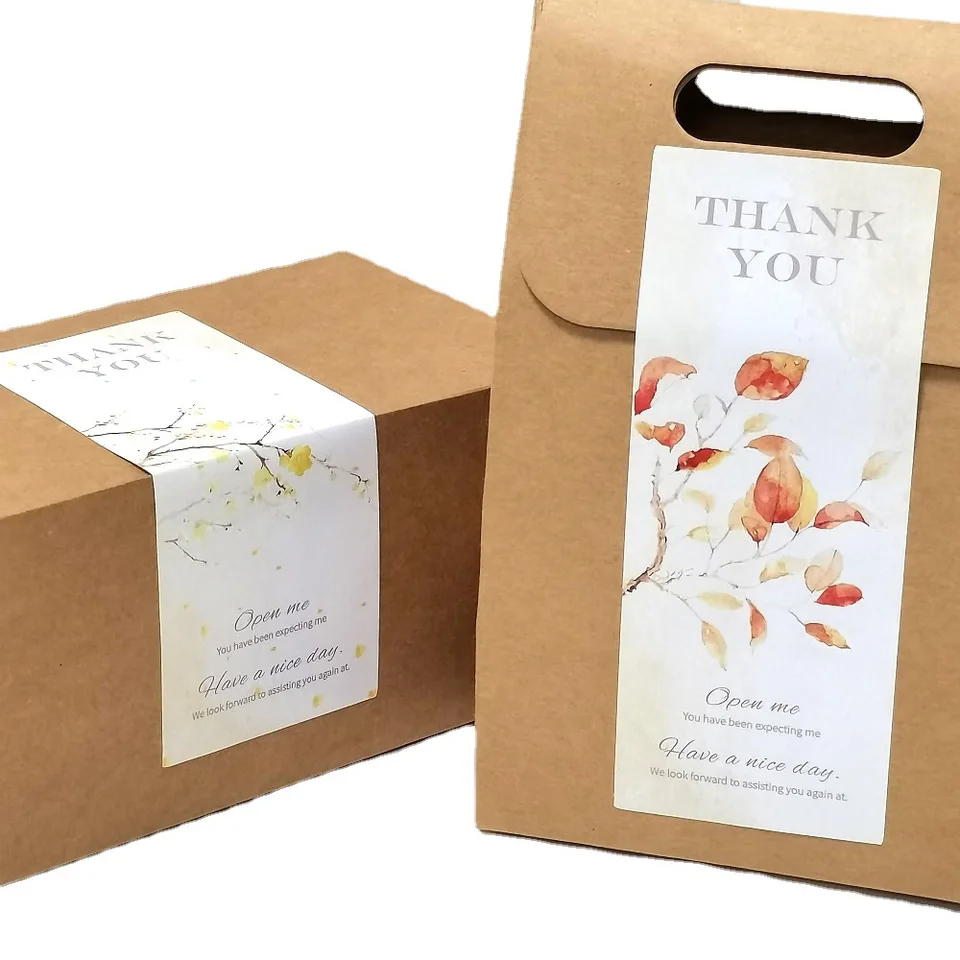 100 Adhesivos Rosados 6x15 Cm - Para Sellado De Cajas Y Bolsas De Regalo, ¡Muy Bonitos!
