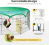8 Panel Foldable Outdoor Backyard Metal Coop Chicken Cage Enclosure Duck Rabbit Cat Crate Playpen Exercise Pen with Weather 3