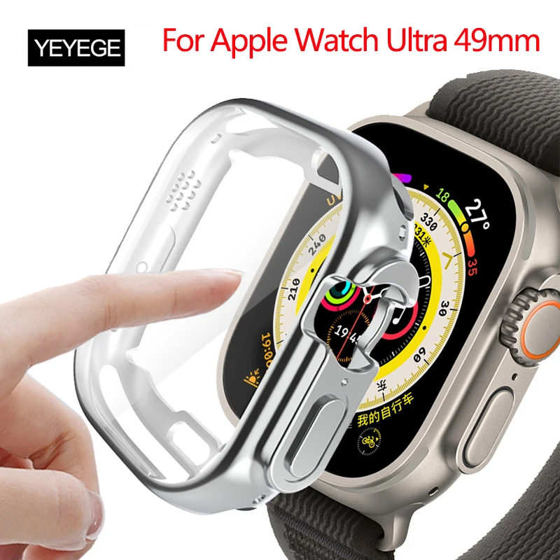 Custodia Protettiva Per Schermo Per Apple Watch Ultra 49Mm Tpu Cover Shell Per Apple Watch Series 8 7 41Mm 45Mm/Iwatch Ultra 49Mm