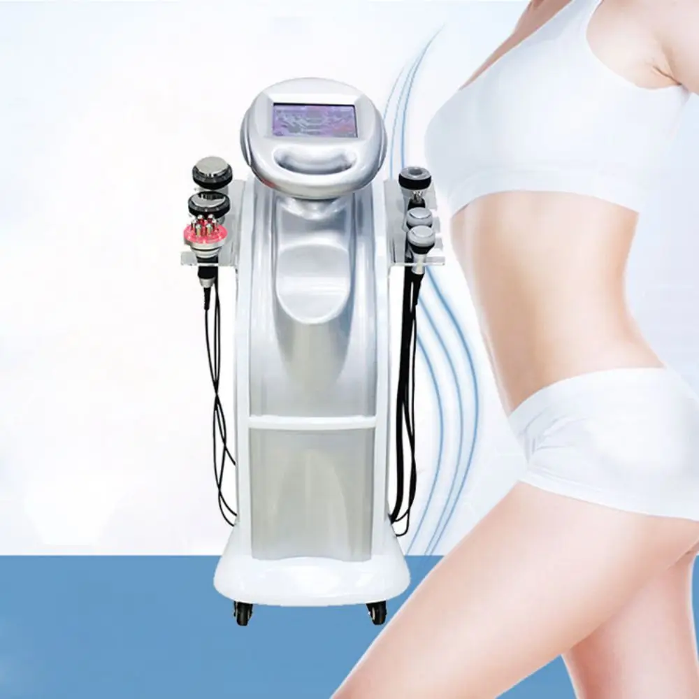 

80K Cavitation Ultrasonic Vacuum R F Machine Body Sculpting Fat Burning Lymph Drainage Skin Tightening Beauty Equipment