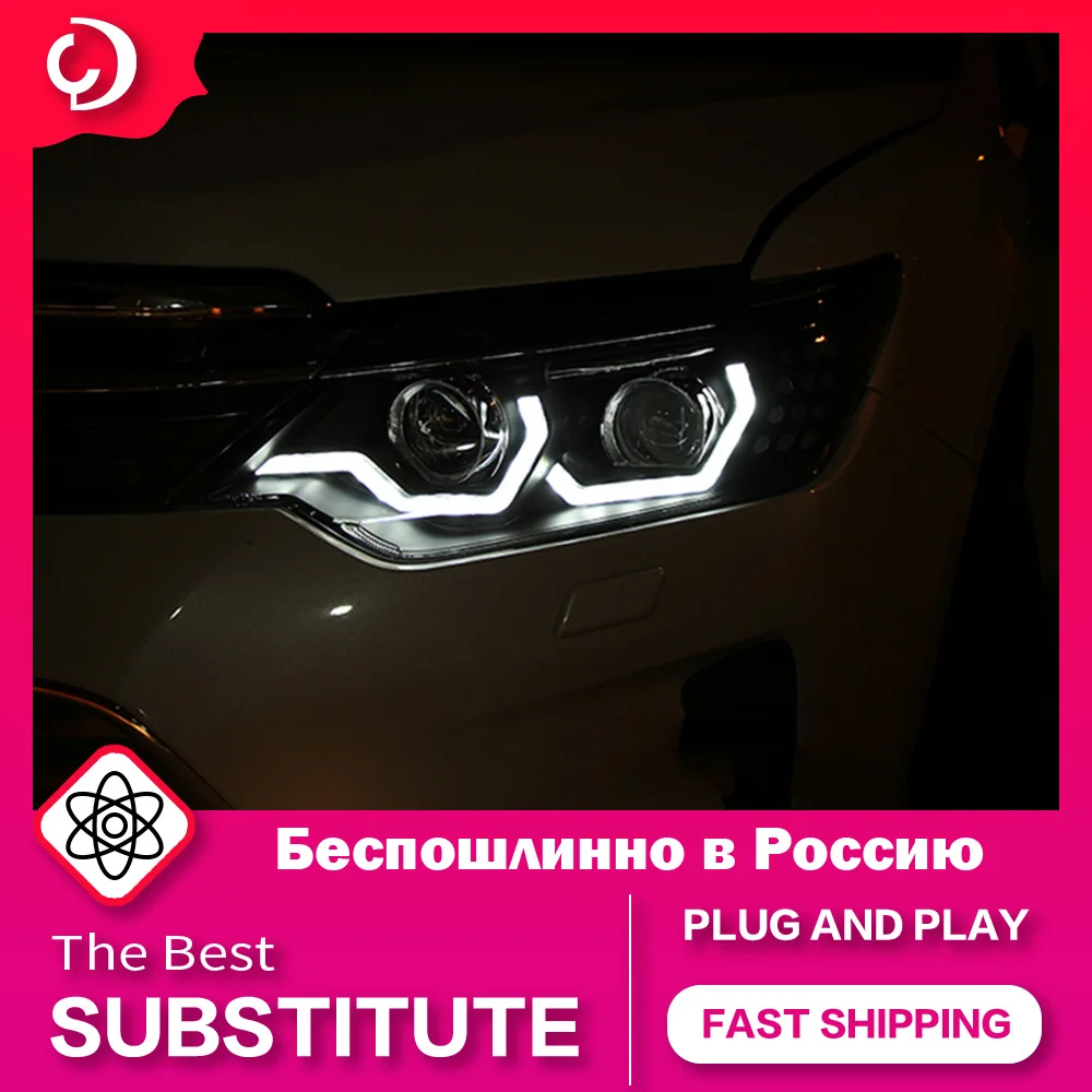 

AKD автостайлинг фары для Toyota Camry 2015-2017 светодиодный фары DRL сигнал поворота Φ проектор автомобильные аксессуары