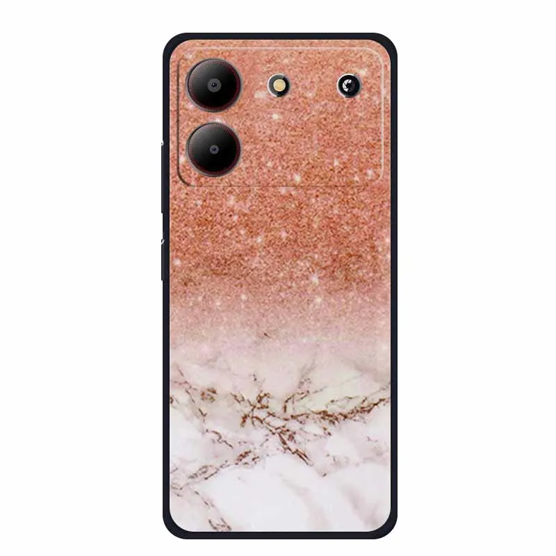 Marble TPU Soft Silicone Back Cover - Colorful Phone Case