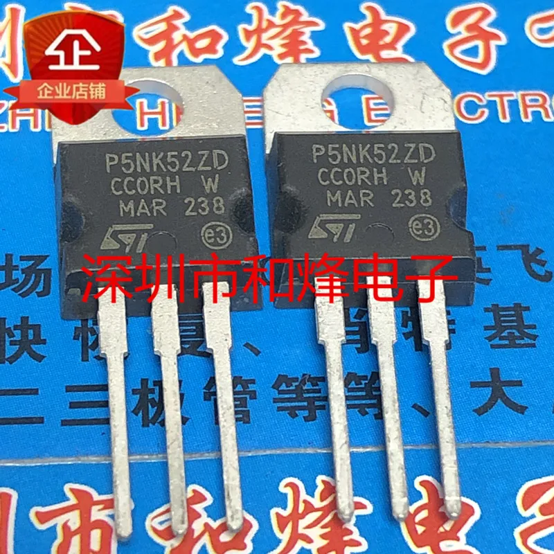 

5 шт.-10 шт. P5NK52ZD STP5NK52ZD TO-220 520 в A оригинал в наличии